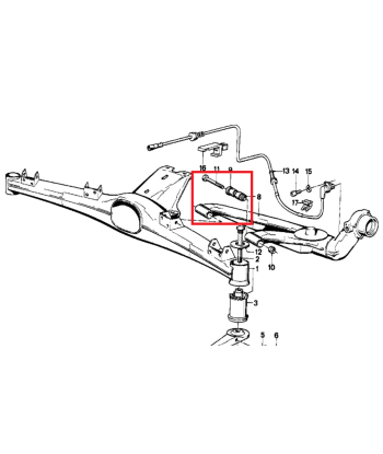 Silentbloc bras arrières BMW E30/E36 compact hantent personnes