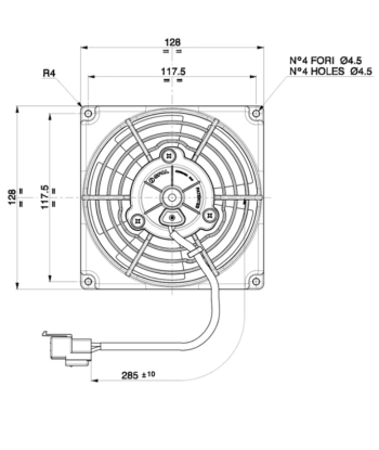 Ventilateur SPAL aspirant 115mm (4.5") meilleur choix